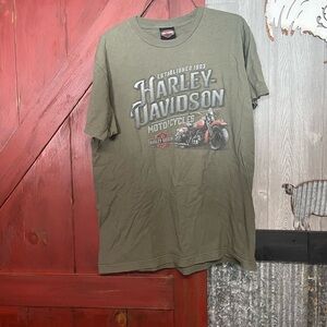 Harley-Davidson Khaki Men's Short Sleeve Tee lot of 2 large